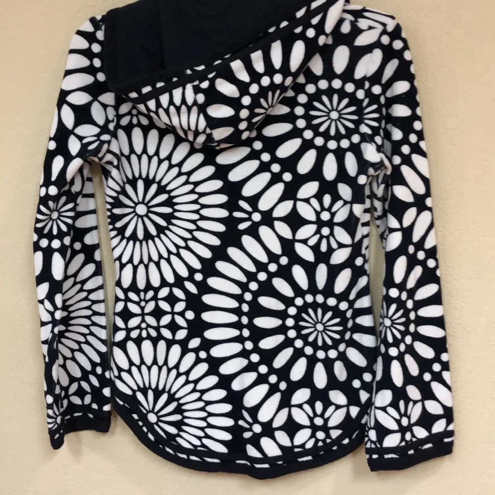 Tory Burch womans Wanda Towel Material Hooded Tunic Top Coverup V-neck size XS - Picture 6 of 8